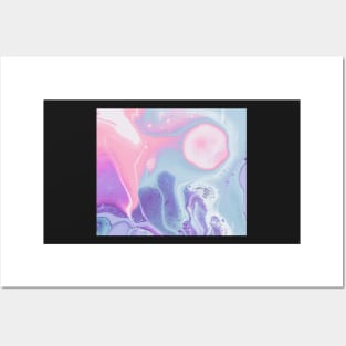 Pink and Blue Marble Posters and Art